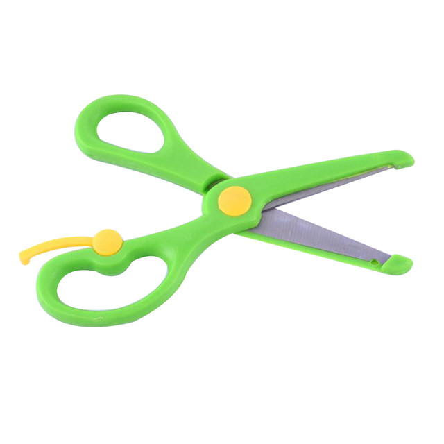 Paper Cutting Scissors Kids DIY Craft Protective Left Right Hand Scissors -  AliExpress